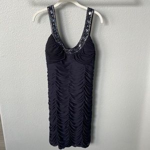 Xscape Evening Dress - Navy Blue